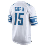 Men's Detroit Lions Golden Tate White 2017 Game Jersey