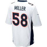 Mens Denver Broncos Von Miller White Game Jersey