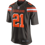 Men's Cleveland Browns Denzel Ward Brown 2018 NFL Draft First Round Pick #2 Game Jersey