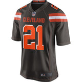 Men's Cleveland Browns Denzel Ward Brown 2018 NFL Draft First Round Pick #2 Game Jersey