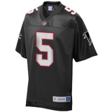 Men's Atlanta Falcons Morten Andersen NFL Pro Line Black Retired Player Football Jersey