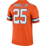 Men's Denver Broncos Chris Harris Jr  Orange Color Rush Legend Jersey