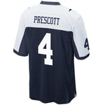 Men's Dallas Cowboys Dak Prescott Navy Alternate Game Jersey