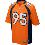 Mens Denver Broncos Derek Wolfe Orange Game Jersey