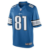 Men's Detroit Lions Calvin Johnson Light Blue Team Color Limited Jersey