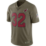 Men's Arizona Cardinals Tyrann Mathieu Olive Salute To Service Limited Jersey