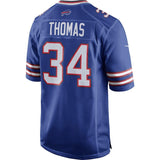 Mens Buffalo Bills Thurman Thomas Royal Blue Retired Player Game Jersey