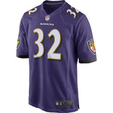 Men's Baltimore Ravens Eric Weddle Purple Game Jersey