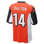 Mens Cincinnati Bengals Andy Dalton Orange Alternate Game Jersey