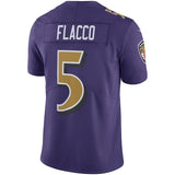 Men's Baltimore Ravens Joe Flacco Purple Speed Machine Limited Player Jersey