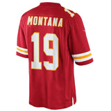 Mens Joe Montana Red Kansas City Chiefs Retired Player Limited Jersey