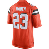 Men's Cleveland Browns Joe Haden Nike Orange Limited Alternate Jersey