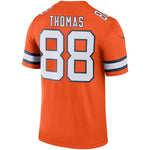 Men's Denver Broncos Demaryius Thomas Orange Color Rush Legend Jersey