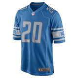 Men's Detroit Lions Barry Sanders  Blue 2017 Retired Player Game Jersey