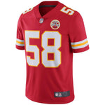 Men's Kansas City Chiefs Derrick Thomas Red Retired Player Vapor Untouchable Limited Throwback Jersey