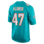 Men's Miami Dolphins Kiko Alonso  Aqua New 2018 Game Jersey