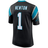 Men's Carolina Panthers Cam Newton Black Limited Jersey