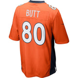 Men's Denver Broncos Jake Butt Orange Game Jersey