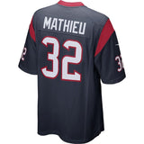 Men's Houston Texans Tyrann Mathieu Navy Game Jersey