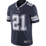 Men's Dallas Cowboys Ezekiel Elliott  Navy Vapor Untouchable Limited Player Jersey