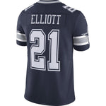 Men's Dallas Cowboys Ezekiel Elliott  Navy Vapor Untouchable Limited Player Jersey