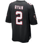 Mens Atlanta Falcons Matt Ryan Black Alternate Game Jersey