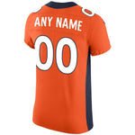 Men's Denver Broncos Orange Vapor Untouchable Custom Elite Jersey