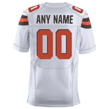 Men's Cleveland Browns White Elite Custom Jersey