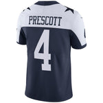 Men's Dallas Cowboys Dak Prescott Navy Alternate Vapor Untouchable Limited Player Jersey