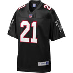 Men's Atlanta Falcons Deion Sanders NFL Pro Line Black Retired Player Jersey