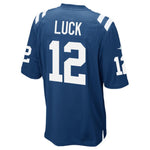 Mens Indianapolis Colts Andrew Luck Royal Blue/White Team Game Jersey