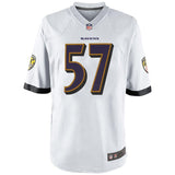 Mens Baltimore Ravens C.J. Mosley White Game Jersey