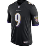 Men's Baltimore Ravens Justin Tucker Black Speed Machine Limited Jersey