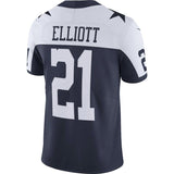 Men's Dallas Cowboys Ezekiel Elliott  Navy Alternate Vapor Untouchable Limited Player Jersey