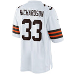 Men's Cleveland Browns Historic Logo Trent Richardson White Limited Jersey