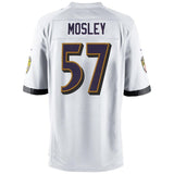 Mens Baltimore Ravens C.J. Mosley White Game Jersey