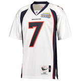 Men's Denver Broncos John Elway Mitchell & Ness White 1998 Throwback Authentic Jersey