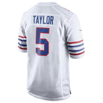 Men's Buffalo Bills Tyrod Taylor White Alternate Game Jersey