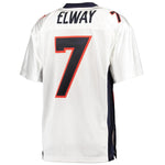 Men's Denver Broncos John Elway Mitchell & Ness White 1998 Throwback Authentic Jersey