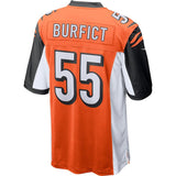 Men's Cincinnati Bengals Vontaze Burfict Orange Game Jersey