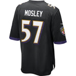 Mens Baltimore Ravens C.J. Mosley Black Game Jersey