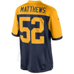 Men's Green Bay Packers Clay Matthews BLUE Team Color Limited Jersey