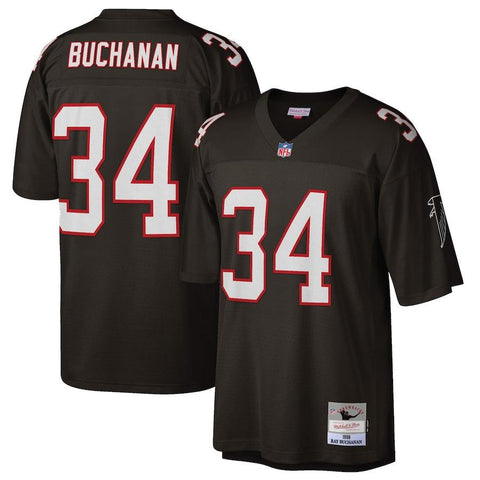 Men's Atlanta Falcons Ray Buchanan Mitchell & Ness Black 1998 Retired Player Jersey