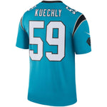 Men's Carolina Panthers Luke Kuechly  Blue Color Rush Legend Jersey