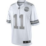 Men's Kansas City Chiefs Alex Smith  White Platinum Limited Jersey