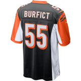 Mens Cincinnati Bengals Vontaze Burfict Black Game Jersey