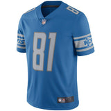 Men's Detroit Lions Calvin Johnson Blue Retired Player Vapor Untouchable Limited Throwback Jersey