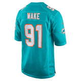 Men's Miami Dolphins Cameron Wake Aqua New 2018 Game Jersey