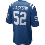 Mens Indianapolis Colts D'Qwell Jackson  Royal Blue Game Jersey