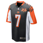 Men's Cincinnati Bengals Boomer Esiason Black 50th Anniversary Retired Player Game Jersey